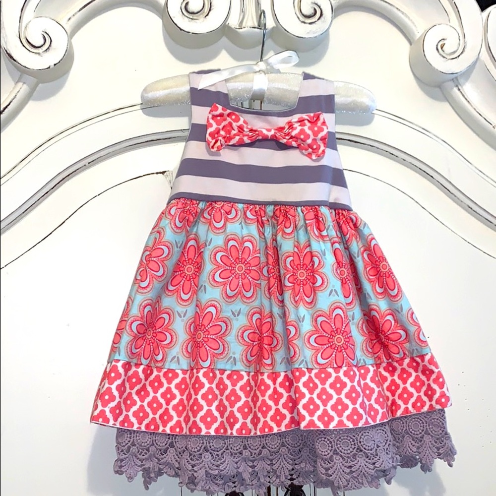 Rare,Too!  Dress 24M with matching bloomers